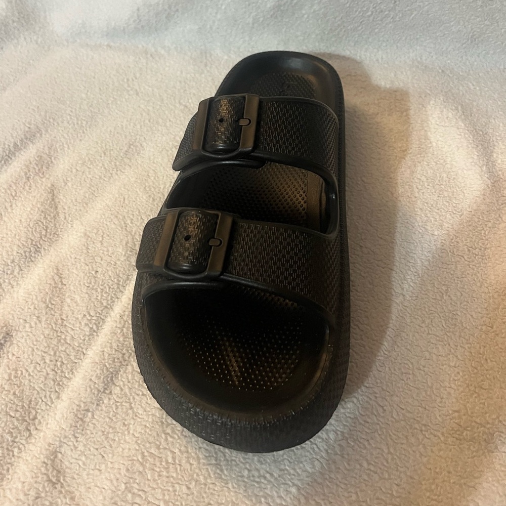 Beach Slides By J Slides So Cool Black Platform Sandals Women’s Size 7